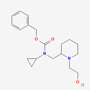 Cyclopropyl-[1-(2-hydroxy-ethyl)-piperidin-2-ylmethyl]-carbamic acid benzyl ester