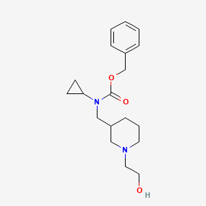 molecular formula C19H28N2O3 B7915716 Cyclopropyl-[1-(2-hydroxy-ethyl)-piperidin-3-ylmethyl]-carbamic acid benzyl ester 