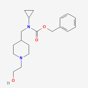 Cyclopropyl-[1-(2-hydroxy-ethyl)-piperidin-4-ylmethyl]-carbamic acid benzyl ester