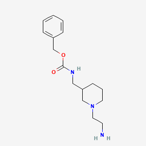 molecular formula C16H25N3O2 B7915732 [1-(2-Amino-ethyl)-piperidin-3-ylmethyl]-carbamic acid benzyl ester 