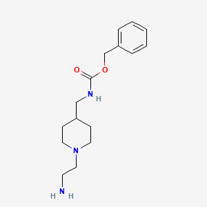 molecular formula C16H25N3O2 B7915739 [1-(2-Amino-ethyl)-piperidin-4-ylmethyl]-carbamic acid benzyl ester 