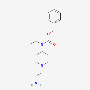 molecular formula C18H29N3O2 B7915742 [1-(2-Amino-ethyl)-piperidin-4-yl]-isopropyl-carbamic acid benzyl ester 