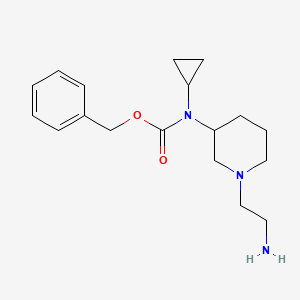 molecular formula C18H27N3O2 B7915752 [1-(2-Amino-ethyl)-piperidin-3-yl]-cyclopropyl-carbamic acid benzyl ester 