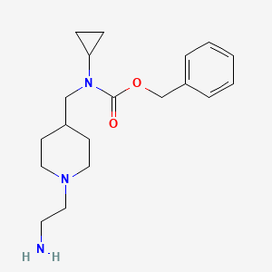 molecular formula C19H29N3O2 B7915780 [1-(2-Amino-ethyl)-piperidin-4-ylmethyl]-cyclopropyl-carbamic acid benzyl ester 