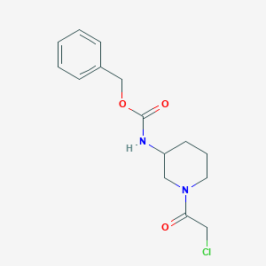 molecular formula C15H19ClN2O3 B7915785 [1-(2-Chloro-acetyl)-piperidin-3-yl]-carbamic acid benzyl ester 