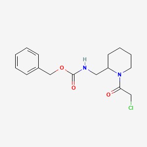 molecular formula C16H21ClN2O3 B7915806 [1-(2-Chloro-acetyl)-piperidin-2-ylmethyl]-carbamic acid benzyl ester 