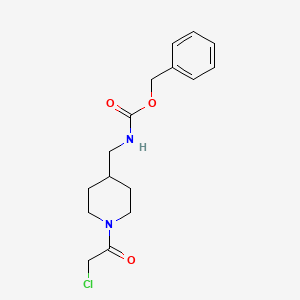 molecular formula C16H21ClN2O3 B7915807 [1-(2-Chloro-acetyl)-piperidin-4-ylmethyl]-carbamic acid benzyl ester 