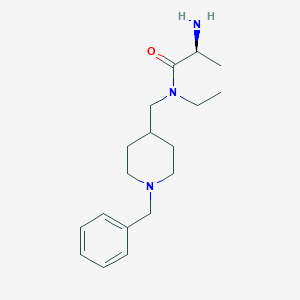 molecular formula C18H29N3O B7915865 (S)-2-Amino-N-(1-benzyl-piperidin-4-ylmethyl)-N-ethyl-propionamide 