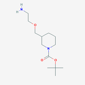 molecular formula C13H26N2O3 B7915915 3-(2-Amino-ethoxymethyl)-piperidine-1-carboxylic acid tert-butyl ester 