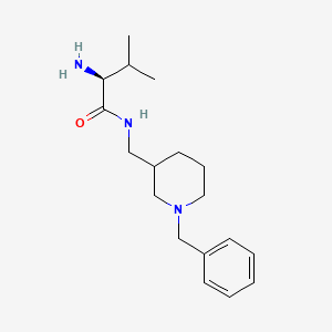 molecular formula C18H29N3O B7915950 (S)-2-Amino-N-(1-benzyl-piperidin-3-ylmethyl)-3-methyl-butyramide 