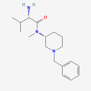 molecular formula C18H29N3O B7915964 (S)-2-Amino-N-((R)-1-benzyl-piperidin-3-yl)-3,N-dimethyl-butyramide 