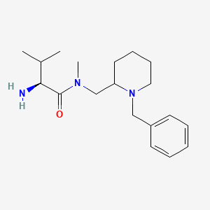 molecular formula C19H31N3O B7915977 (S)-2-Amino-N-(1-benzyl-piperidin-2-ylmethyl)-3,N-dimethyl-butyramide 