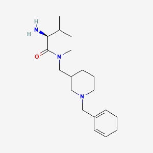 molecular formula C19H31N3O B7915984 (S)-2-Amino-N-(1-benzyl-piperidin-3-ylmethyl)-3,N-dimethyl-butyramide 