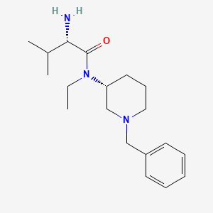 molecular formula C19H31N3O B7915998 (S)-2-Amino-N-((R)-1-benzyl-piperidin-3-yl)-N-ethyl-3-methyl-butyramide 