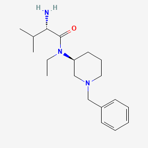 molecular formula C19H31N3O B7916003 (S)-2-Amino-N-((S)-1-benzyl-piperidin-3-yl)-N-ethyl-3-methyl-butyramide 