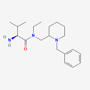 molecular formula C20H33N3O B7916013 (S)-2-Amino-N-(1-benzyl-piperidin-2-ylmethyl)-N-ethyl-3-methyl-butyramide 