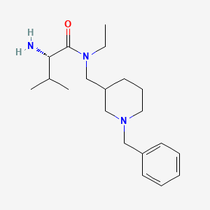 molecular formula C20H33N3O B7916016 (S)-2-Amino-N-(1-benzyl-piperidin-3-ylmethyl)-N-ethyl-3-methyl-butyramide 