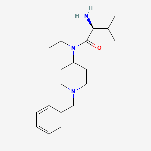 molecular formula C20H33N3O B7916046 (S)-2-Amino-N-(1-benzyl-piperidin-4-yl)-N-isopropyl-3-methyl-butyramide 