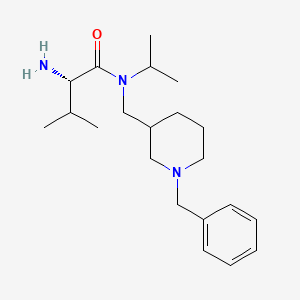 molecular formula C21H35N3O B7916061 (2S)-2-Amino-N-((1-benzylpiperidin-3-yl)methyl)-N-isopropyl-3-methylbutanamide 