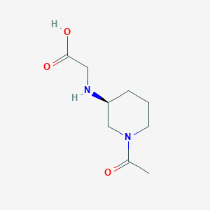 molecular formula C9H16N2O3 B7916119 ((S)-1-Acetyl-piperidin-3-ylamino)-acetic acid 