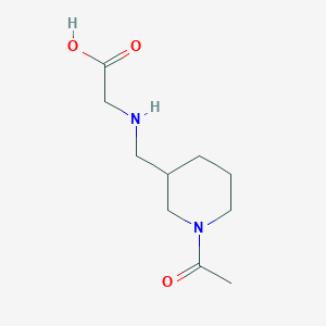 molecular formula C10H18N2O3 B7916126 [(1-Acetyl-piperidin-3-ylmethyl)-amino]-acetic acid 