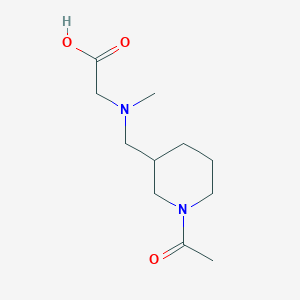 molecular formula C11H20N2O3 B7916130 [(1-Acetyl-piperidin-3-ylmethyl)-methyl-amino]-acetic acid 