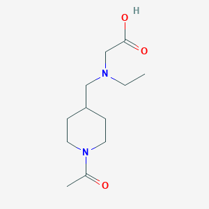 molecular formula C12H22N2O3 B7916155 [(1-Acetyl-piperidin-4-ylmethyl)-ethyl-amino]-acetic acid 