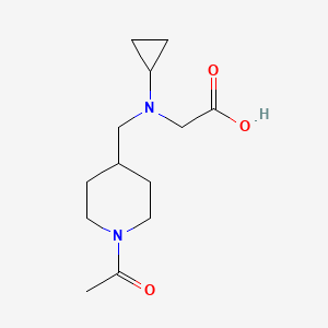 molecular formula C13H22N2O3 B7916199 [(1-Acetyl-piperidin-4-ylmethyl)-cyclopropyl-amino]-acetic acid 