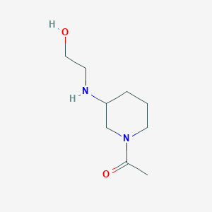 molecular formula C9H18N2O2 B7916214 1-[3-(2-Hydroxy-ethylamino)-piperidin-1-yl]-ethanone 