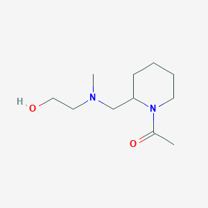 1-(2-(((2-Hydroxyethyl)(methyl)amino)methyl)piperidin-1-yl)ethanone