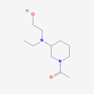 molecular formula C11H22N2O2 B7916250 1-{3-[Ethyl-(2-hydroxy-ethyl)-amino]-piperidin-1-yl}-ethanone 