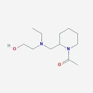 molecular formula C12H24N2O2 B7916264 1-(2-{[Ethyl-(2-hydroxy-ethyl)-amino]-methyl}-piperidin-1-yl)-ethanone 