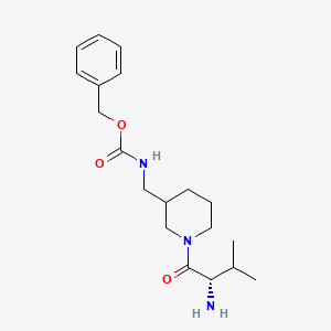 [1-((S)-2-Amino-3-methyl-butyryl)-piperidin-3-ylmethyl]-carbamic acid benzyl ester