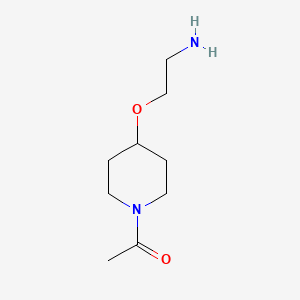 molecular formula C9H18N2O2 B7916323 1-[4-(2-Amino-ethoxy)-piperidin-1-yl]-ethanone 