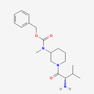 molecular formula C19H29N3O3 B7916329 [1-((S)-2-Amino-3-methyl-butyryl)-piperidin-3-yl]-methyl-carbamic acid benzyl ester 