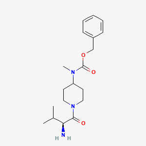 molecular formula C19H29N3O3 B7916347 [1-((S)-2-Amino-3-methyl-butyryl)-piperidin-4-yl]-methyl-carbamic acid benzyl ester 