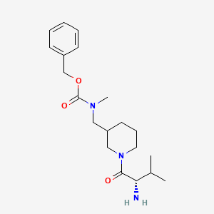 molecular formula C20H31N3O3 B7916353 [1-((S)-2-Amino-3-methyl-butyryl)-piperidin-3-ylmethyl]-methyl-carbamic acid benzyl ester 