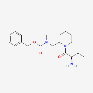 molecular formula C20H31N3O3 B7916359 [1-((S)-2-Amino-3-methyl-butyryl)-piperidin-2-ylmethyl]-methyl-carbamic acid benzyl ester 