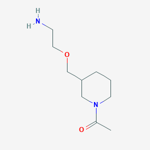 molecular formula C10H20N2O2 B7916363 1-[3-(2-Amino-ethoxymethyl)-piperidin-1-yl]-ethanone 