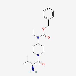 molecular formula C20H31N3O3 B7916380 [1-((S)-2-Amino-3-methyl-butyryl)-piperidin-4-yl]-ethyl-carbamic acid benzyl ester 