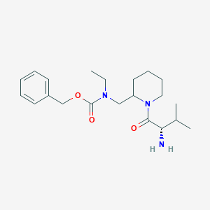 [1-((S)-2-Amino-3-methyl-butyryl)-piperidin-2-ylmethyl]-ethyl-carbamic acid benzyl ester