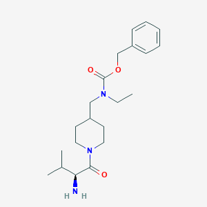 molecular formula C21H33N3O3 B7916391 [1-((S)-2-Amino-3-methyl-butyryl)-piperidin-4-ylmethyl]-ethyl-carbamic acid benzyl ester 