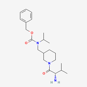 molecular formula C22H35N3O3 B7916422 [1-((S)-2-Amino-3-methyl-butyryl)-piperidin-3-ylmethyl]-isopropyl-carbamic acid benzyl ester 