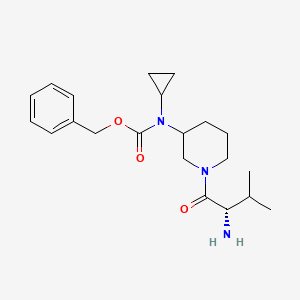 molecular formula C21H31N3O3 B7916428 [1-((S)-2-Amino-3-methyl-butyryl)-piperidin-3-yl]-cyclopropyl-carbamic acid benzyl ester 