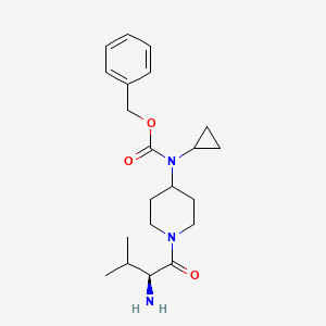 molecular formula C21H31N3O3 B7916442 [1-((S)-2-Amino-3-methyl-butyryl)-piperidin-4-yl]-cyclopropyl-carbamic acid benzyl ester 