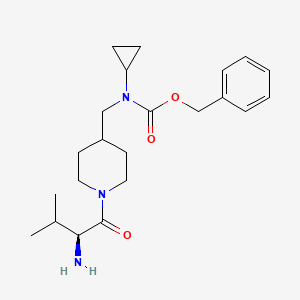 [1-((S)-2-Amino-3-methyl-butyryl)-piperidin-4-ylmethyl]-cyclopropyl-carbamic acid benzyl ester