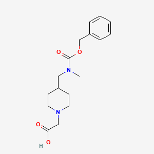 molecular formula C17H24N2O4 B7916479 {4-[(Benzyloxycarbonyl-methyl-amino)-methyl]-piperidin-1-yl}-acetic acid 