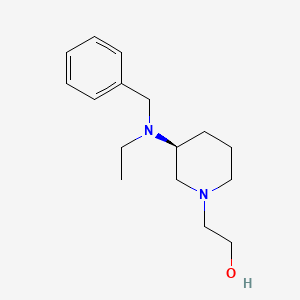 molecular formula C16H26N2O B7916563 2-[(S)-3-(Benzyl-ethyl-amino)-piperidin-1-yl]-ethanol 