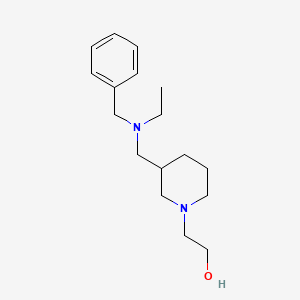 molecular formula C17H28N2O B7916567 2-{3-[(Benzyl-ethyl-amino)-methyl]-piperidin-1-yl}-ethanol 