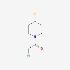 molecular formula C7H11BrClNO B7916609 1-(4-Bromo-piperidin-1-yl)-2-chloro-ethanone 